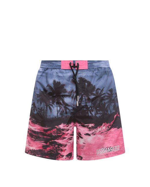 DSquared² Multicolor Swim Trunk for men