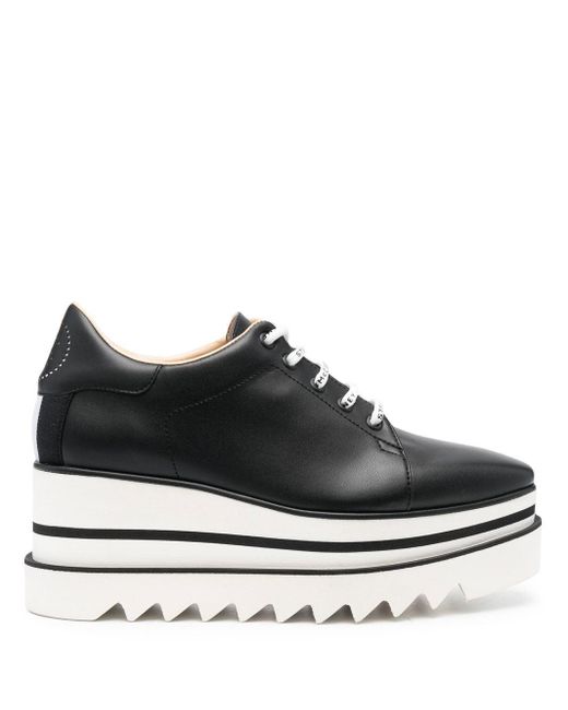 Sneakers Con Plateau Sneaker-Elyse di Stella McCartney in Black