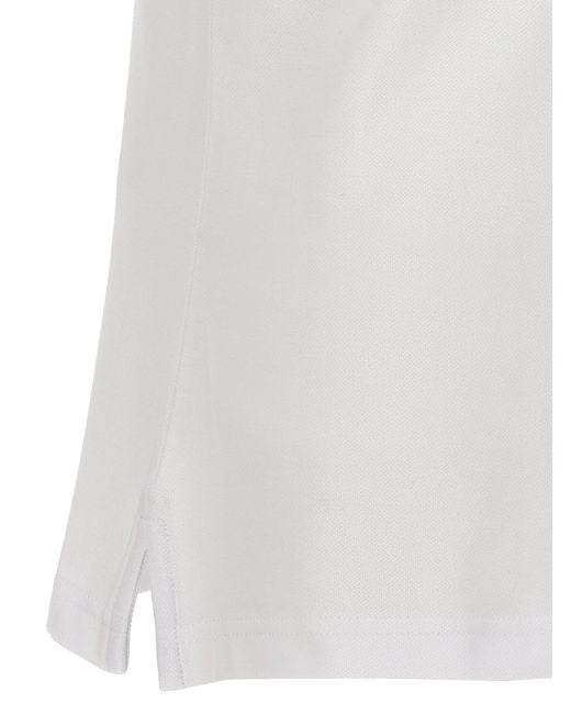 Versace White Logo Print Shirt Polo for men