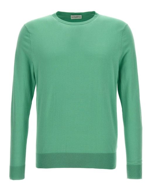 Ballantyne Green Cotton Sweater Sweater, Cardigans for men