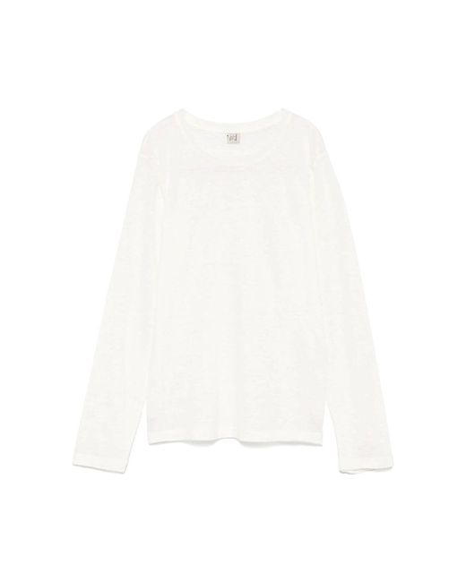 Maglioni Lino-Donna di Baserange in White