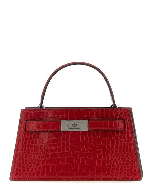 Tory Burch Red Petite Lee Radziwill Hand Bags