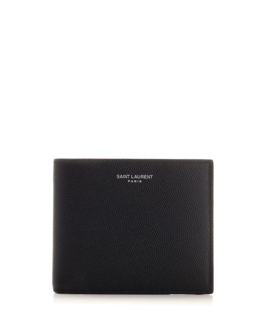 Saint Laurent Black Paris East/West Wallet Wallets for men