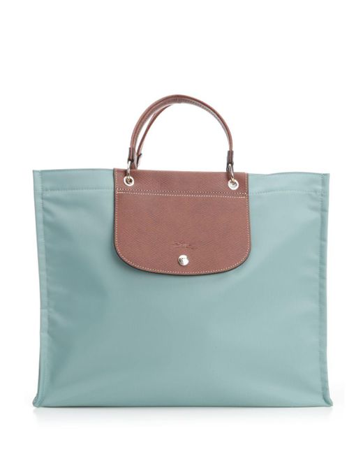 Longchamp Blue "Cabas L" Shopping Bag