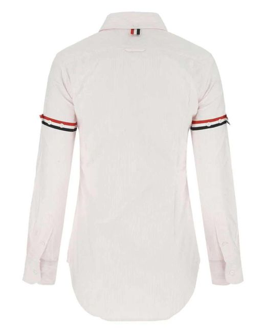 Camicia A Righe-Donna di Thom Browne in White