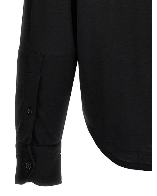 Silk Blend Shirt Camicie Nero di Tom Ford in Black da Uomo