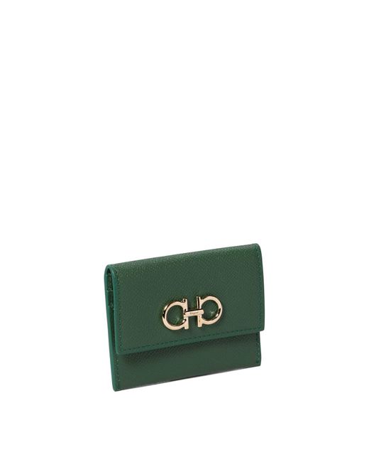 Wallets & Card Holders Verde-Donna di Ferragamo in Green