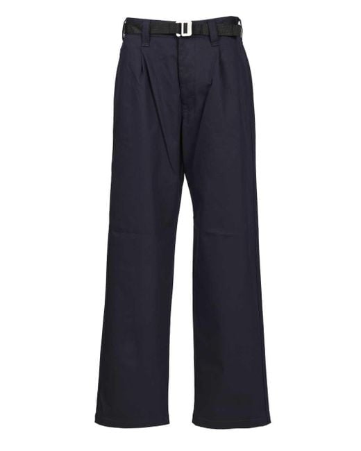 Stone Island Blue Stretch Gabardine Chino Trousers for men