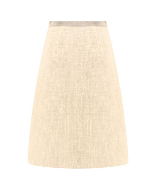 Valentino Natural Virgin Wool Blazer With Silk Lining