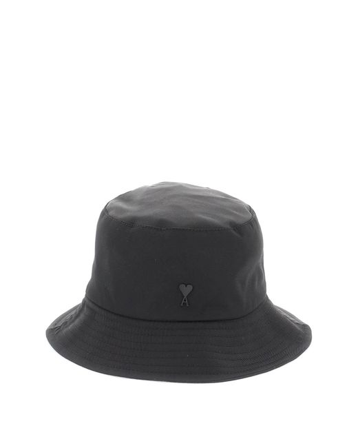 Cappello Bucket Reversibile Ami De Coeur di AMI in Black