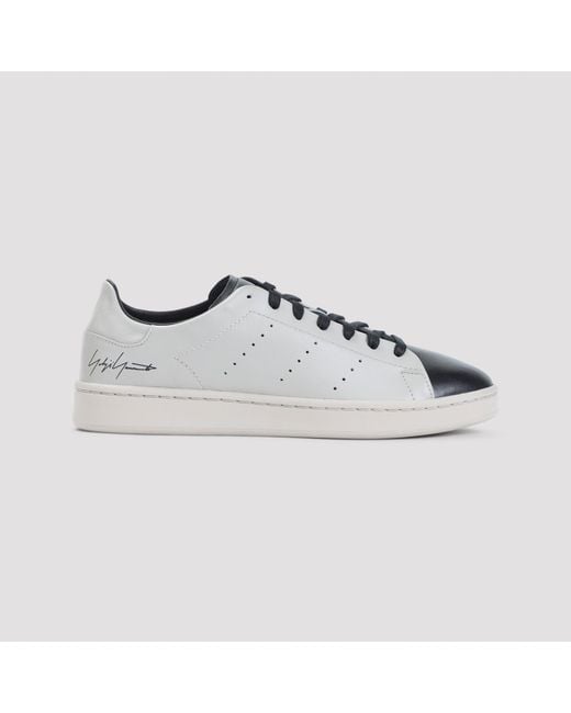 Stan Smith Calf Leather Sneakers-Uomo di Y-3 in Gray da Uomo