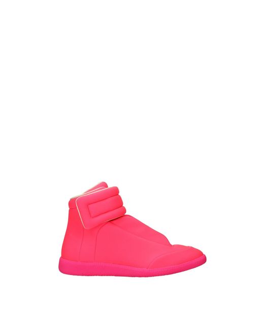 Maison Margiela Sneakers Leather Pink Fluo Pink for men