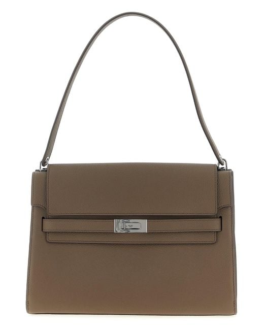 Tory Burch Brown 'Lee Radziwill' Large Shoulder Bag