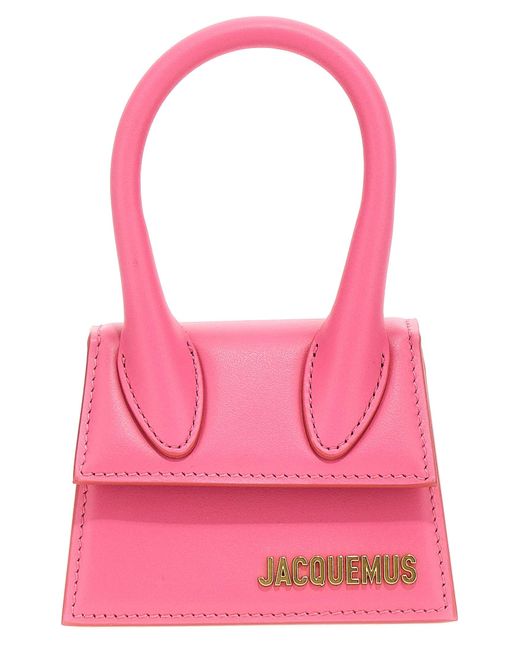 Jacquemus Pink Le Chiquito Hand Bags