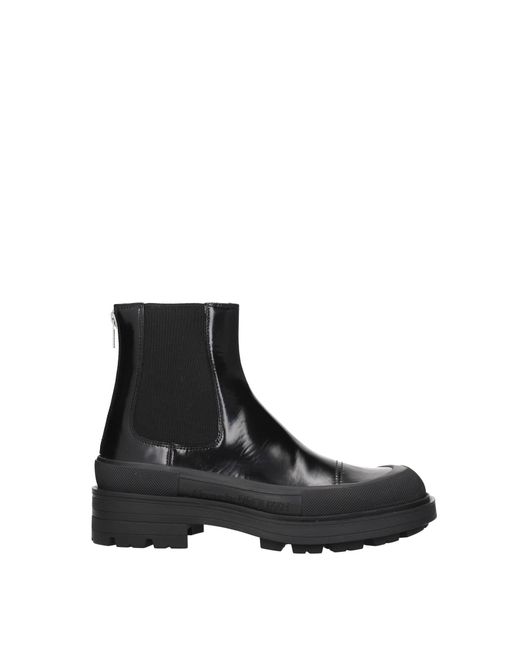 Alexander McQueen Ankle Boot Leather Black for men