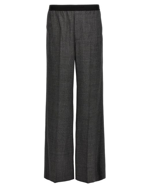 Check Wool Pantaloni Grigio di Balenciaga in Gray da Uomo