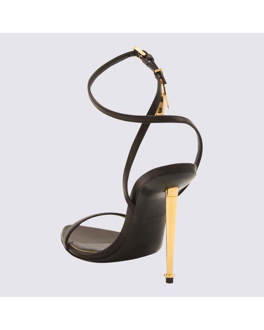 Sandals Blacks And Greys-Donna di Tom Ford in Metallic