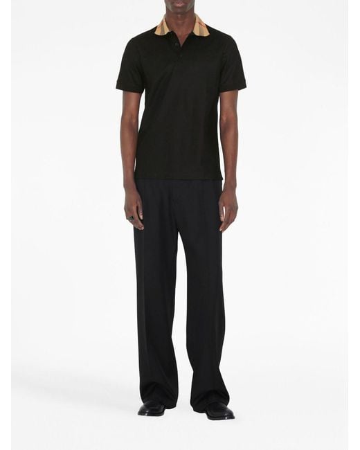 Burberry Black Classic Polo T-Shirt for men