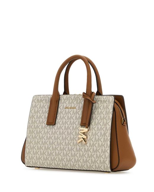 Michael Kors Natural Printed Canvas Small Laila Handbag
