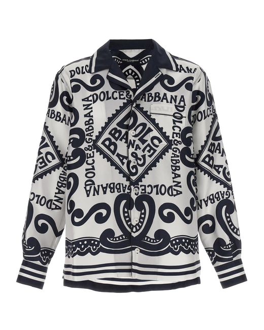 Dolce & Gabbana Gray Marina Shirt, Blouse for men