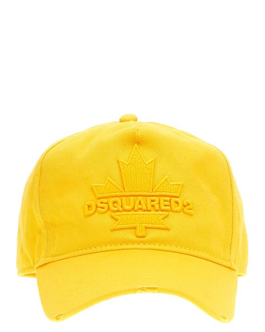 Logo Embroidery Cap Cappelli Giallo di DSquared² in Yellow