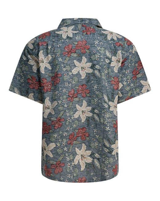 Montbell Gray Take Loha Yamayuri Shirts Light for men