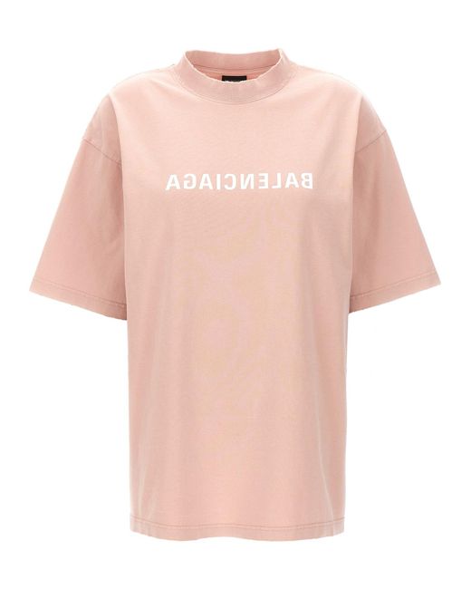 Balenciaga Pink Mirror T-shirt