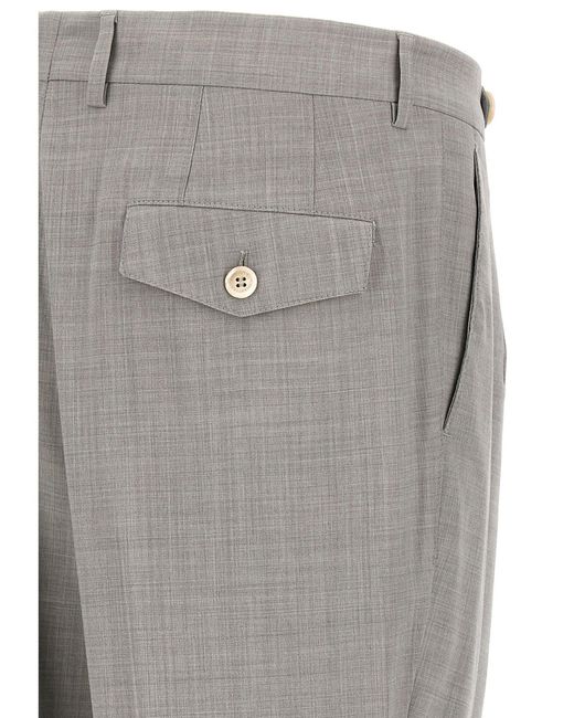 Brunello Cucinelli Gray Trousers Pences for men