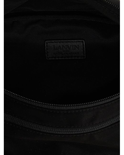 Lanvin Black Curb Crossbody Bags for men