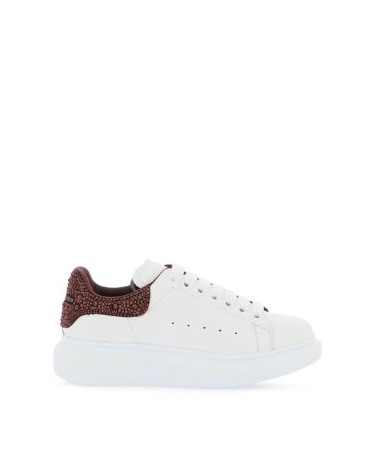 Alexander McQueen White 'oversize' Sneakers With Crystals
