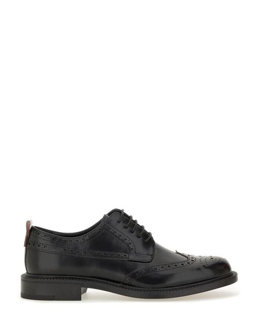 Leather Derby Loafer-Uomo di HUGO in Black da Uomo