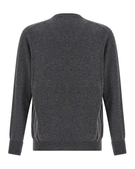 Ballantyne Gray V-Neck Sweater Sweaters And Cardigans for men