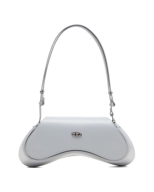 DIESEL Gray Curved Shoulder Bag By Play Crossbody