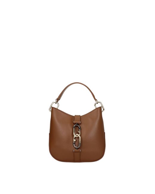 Furla Brown Handbags Sirena Leather Cognac