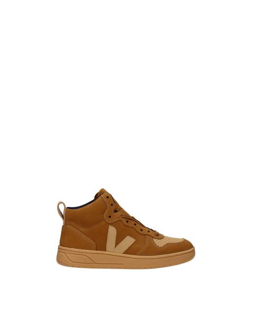 Veja Brown Sneakers Suede Camel