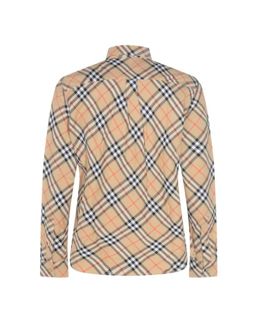 Shirts Light And Natural-Uomo di Burberry in Multicolor da Uomo