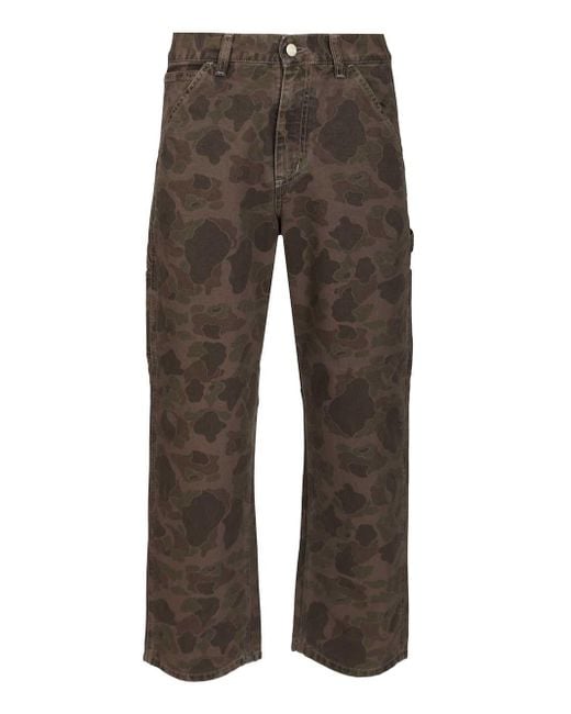 Carhartt Gray Duck Single Knee Jeans Camouflage for men