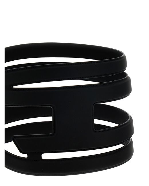 B-Cage-D Cinture Silver di DIESEL in Black