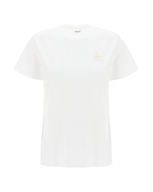Isabel Marant White Isabel Marant Etoile Aby Regular Fit T-shirt