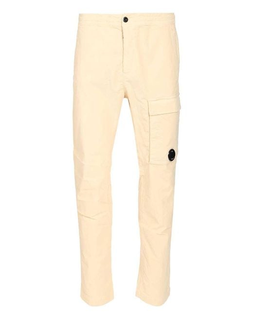 C P Company Natural Cargo Pants Trousers Green for men