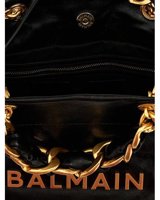 Balmain Black 1945 Soft Tote Bag
