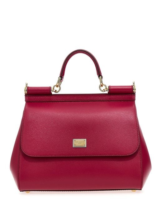 Dolce & Gabbana Red Sicily Handbag Hand Bags