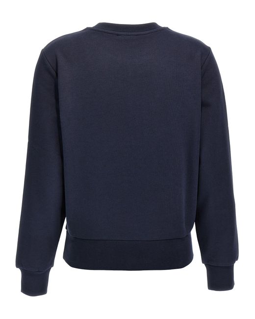 A.P.C. Blue Boxy Rue Madame Cotton Crew-Neck Sweatshirt