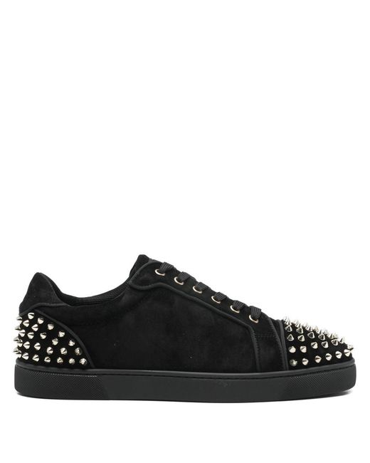 Seavaste 2 Suede Leather Sneakers-Uomo di Christian Louboutin in Black da Uomo