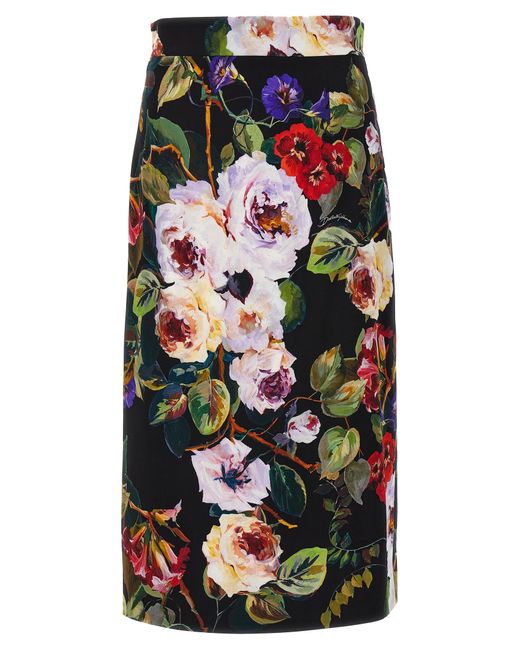 Dolce & Gabbana Multicolor Roseto Skirts
