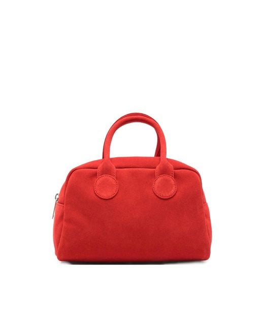MARGE SHERWOOD Red Tote Bags