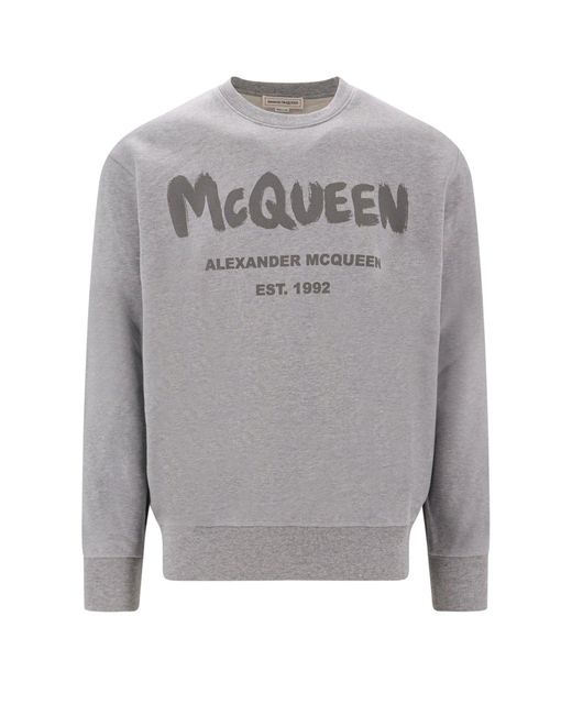 Felpa di Alexander McQueen in Gray da Uomo