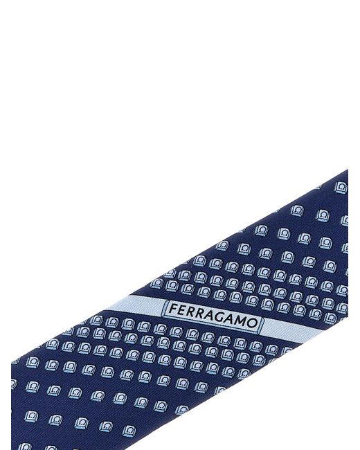 Cravatta 'Tasto' di Ferragamo in Blue da Uomo