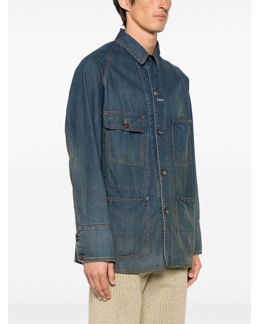 Giacca di jeans con colletto classico di Maison Margiela in Blue da Uomo
