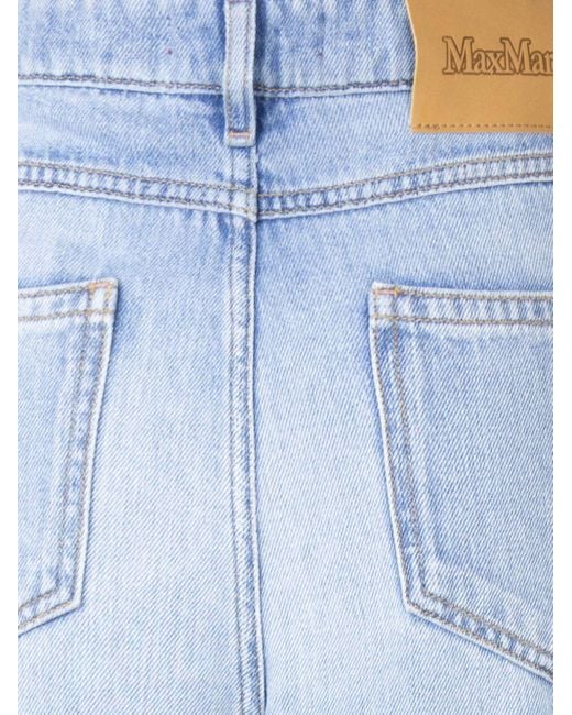 Max Mara Blue Cotton Denim Jeans
